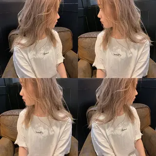 セミロング カラー 透明感カラー×艶🤍 🌟YOSHIKIのヘアスタイル