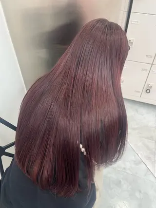 ミディアム ❤︎ワンホンガーリー なハイトーンヘア❤︎のヘアスタイル