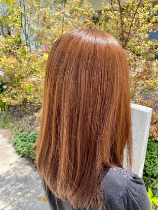 セミロング カラー INCE HAIR 竹牟礼翔のヘアスタイル