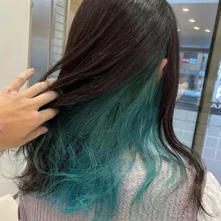 セミロング カラー あらげ 🌈推しカラー🌈ᵕのヘアスタイル