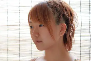 ミディアム カラー ヘアアレンジ 竹内 幸生のヘアスタイル