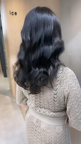 セミロング カラー 🦋うる艶透明感ヘア 今井達也のヘアスタイル
