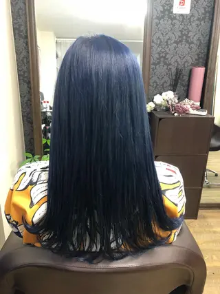 セミロング カラー 池田 景子のヘアスタイル