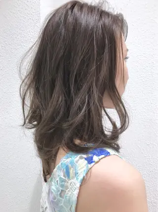 ミディアム カラー 当日予約🆗✂︎ ウエモト　タクのヘアスタイル
