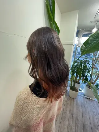 セミロング カラー WEST OLAND加藤圭介のヘアスタイル