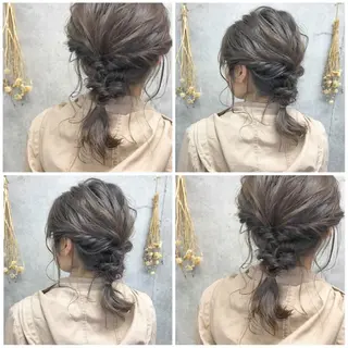 ミディアム カラー ヘアアレンジ Satsuki ✂︎♡のヘアスタイル