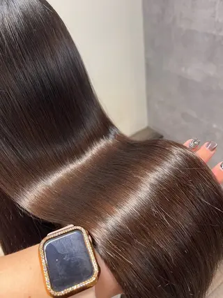 セミロング カラー 愛　莉/大阪美容室 /ケア・艶カラーのヘアスタイル