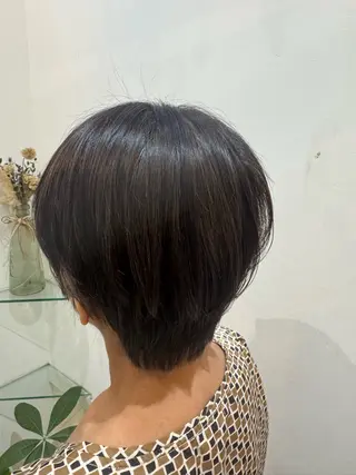 ショート 透明感カラー🧁🩰 🫧仲松良菜🎀のヘアスタイル