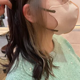 セミロング カラー FERIAあべの KARINのヘアスタイル