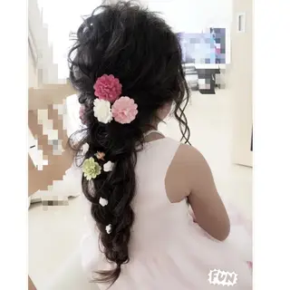 ヘアアレンジ キッズ ロング fun./ヘアセット /エクステ/着付のその他イメージ