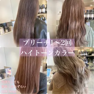 ロング カラー ヘアアレンジ オリーブ透明感カラー 表参道/MIKUのヘアスタイル