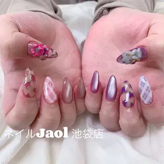 ロング ネイルJaol 池袋のネイルデザイン