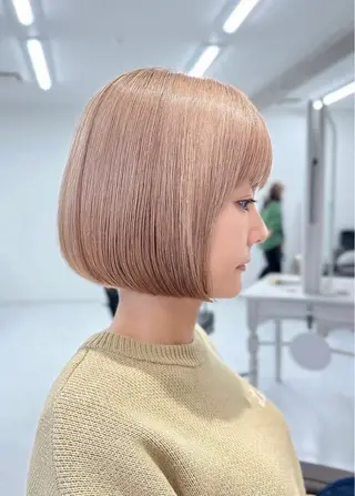 セミロング 山崎結菜 髪質改善💎のヘアスタイル