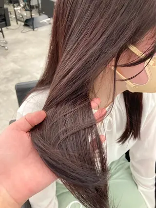 ミディアム カラー 暖色/艶髪/ボブ/ ショート/Ayaのヘアスタイル