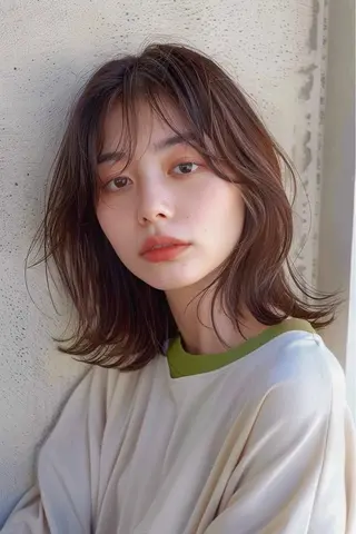 ミディアム カラー レイヤーカット/ カラー特化/YUTOのヘアスタイル