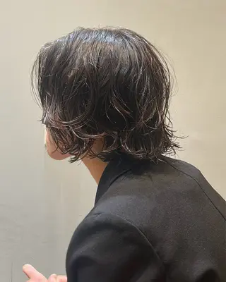 ショート カラー パーマ 🌿ボブ パーマ高橋啓太🌿のヘアスタイル