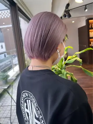 ショート カラー ハイトーン/ボブ 🎀sonokaのヘアスタイル