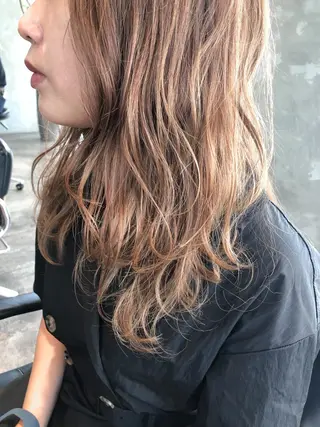 ミディアム カラー 韓国ヘア 店長NEGIのヘアスタイル