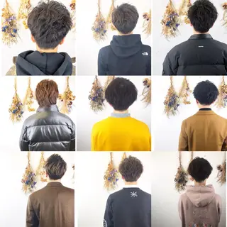 カラー パーマ メンズ メンズサロン アソビ元町のヘアスタイル