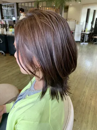 ミディアム カラー 中野  淳のヘアスタイル
