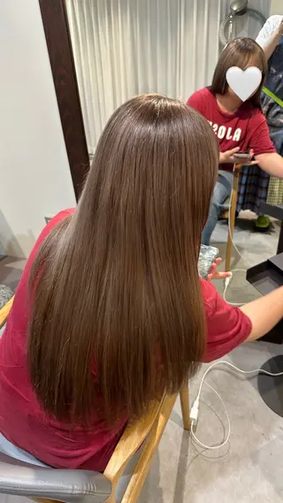 ロング カラー HANAME 原宿美容室のヘアスタイル