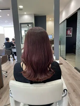 ロング カラー たなか りなのヘアスタイル