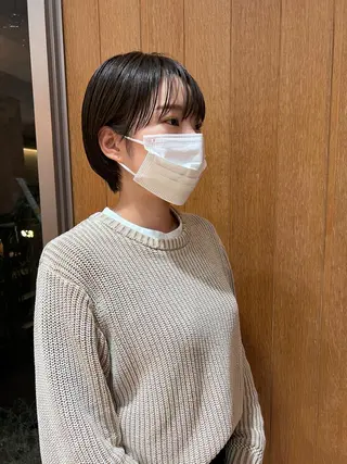 ショート 大人可愛い♡コテ巻き パーマ🌼杉田 萌恵のヘアスタイル