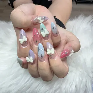 ネイル 🎀nana🫧 ワンホンネイル🎀のネイルデザイン