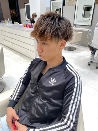 パーマ メンズ 透明感カラー k-twoういのヘアスタイル