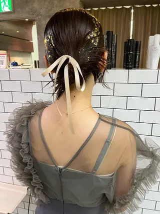 ヘアアレンジ yuria /ボブ/ レイヤー/三宮のヘアスタイル