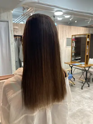 ロング 暖色カラー💞 菊地しおんのヘアスタイル
