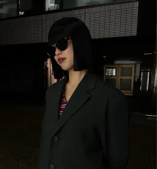 ミディアム morita yunaのヘアスタイル