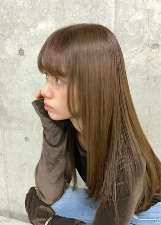 セミロング カラー パーマ I-CON所属・髪質改善/美髪のプ口 中島みきのヘアスタイル