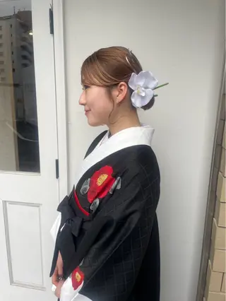 セミロング ヘアアレンジ 美髪× ヘアセット✨Araiのヘアスタイル