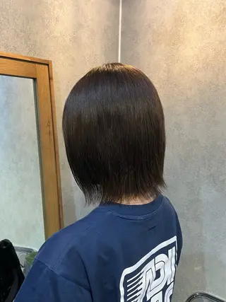 ショート カラー 暖色カラー/パラッと Bob/モエのヘアスタイル