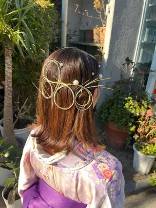 ヘアアレンジ 似合わせヘアメイク 💐オダギリチアキのヘアスタイル