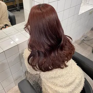 ロング カラー 暗髪🩶ラベンダー/ ブルー/ユウナ🤍のヘアスタイル