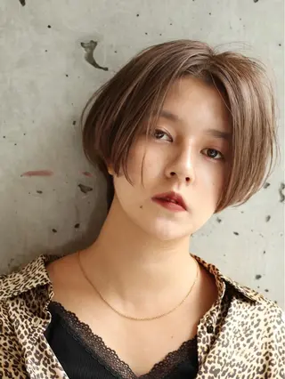 ショート カラー パーマ MAYU 💚森下のヘアスタイル