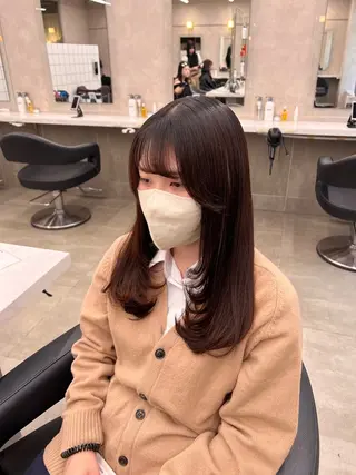 ミディアム カラー 💖札幌カラー 指名No.1💖玲奈のヘアスタイル