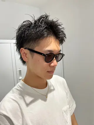 ショート メンズ メンズパーマ/新潟/ 万代／田崎亮🌟のヘアスタイル