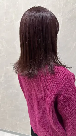 ミディアム カラー 癖毛改善縮毛矯正 /中山なかやまのヘアスタイル
