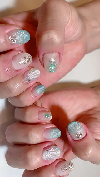 ネイル nail salon ラピスラズリのネイルデザイン