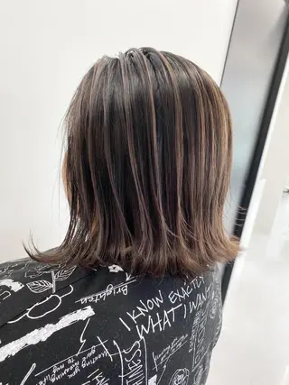 ミディアム カラー パーマ ヘアアレンジ キッズ ネイル マツエク・マツパ ★ 里奈★のヘアスタイル