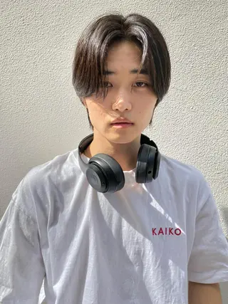 ショート メンズ 森貴裕/ベージュ/ パーマ/オリーブのヘアスタイル