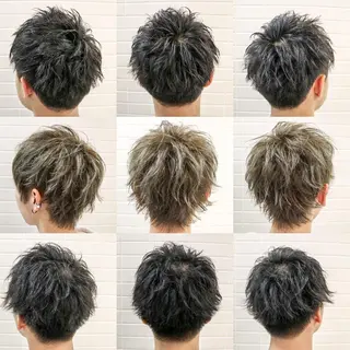 ショート カラー パーマ メンズ 看板犬がお出迎え◎ 初めてでも安心◎のヘアスタイル