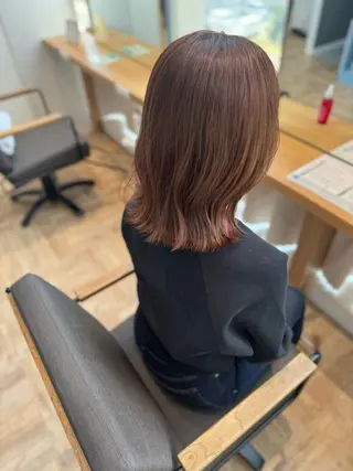 ミディアム カラー 田中 洸樹のヘアスタイル