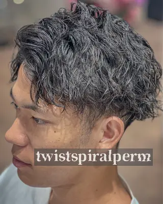 ショート パーマ メンズ メンズ特化 ナカネ カツヤのヘアスタイル