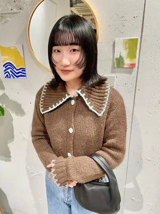 ミディアム 大角  実希のヘアスタイル