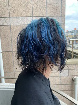 ミディアム カラー メンズ ヨシダ フミノリのヘアスタイル