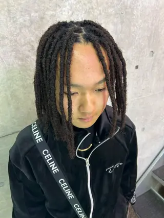 ミディアム メンズ HARURU🪮✨ ブレイズ海外ヘアのヘアスタイル
